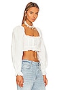view 2 of 4 Heather Crop Top in White