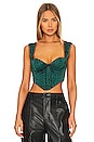 view 1 of 4 Sammie Crop Top in Green