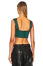 view 3 of 4 Sammie Crop Top in Green