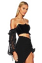 view 3 of 5 Regina Crop Top in Black