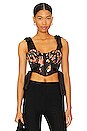 view 1 of 4 Eugene Bustier Top in Dark Print