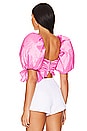 view 4 of 5 Judith Crop Blouse in Pink