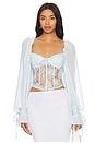 view 1 of 6 Sade Top in Light Blue