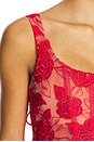 view 5 of 5 Embroidered Roses Bustier Top in Red