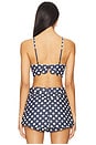 view 3 of 4 Dolly Denim Dot Bra Top in Indigo