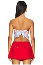 view 3 of 4 I Love You Scarf Top in Red