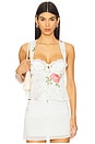 view 1 of 4 Rosebud Corset Top in White