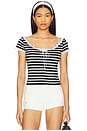 view 1 of 5 Suzette Stripe Top in Black