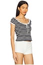 view 2 of 5 Suzette Stripe Top in Black
