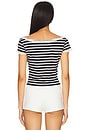 view 3 of 5 Suzette Stripe Top in Black