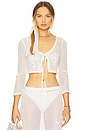 view 1 of 4 Rose Crochet Top in White