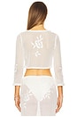 view 3 of 4 Rose Crochet Top in White