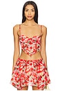 view 1 of 4 Ambrosia Crop Top in Red