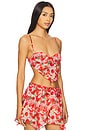 view 2 of 4 Ambrosia Crop Top in Red