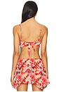 view 3 of 4 Ambrosia Crop Top in Red