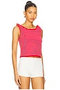 view 2 of 5 Regatta Stripe Knit Top in Red