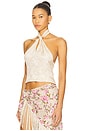 view 2 of 5 Esme Silk Jacquard Top in Pink
