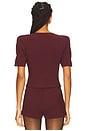 view 3 of 4 Selena Top in Burgundy