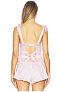 view 3 of 4 Slotted Hearts Bustier in Pink