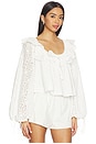 view 2 of 4 Willa Eyelet Top in White