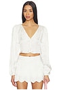 view 1 of 5 Locked Hearts Top in White