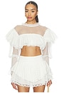 view 1 of 4 Beckett Crop Top in White