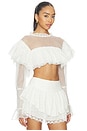 view 2 of 4 Beckett Crop Top in White
