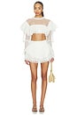 view 4 of 4 Beckett Crop Top in White