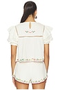 view 3 of 5 Leah Cotton Top in Cream