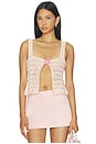 view 1 of 5 TOP SIN MANGAS LULU BEADED in Pink