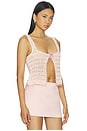 view 2 of 5 TOP SIN MANGAS LULU BEADED in Pink