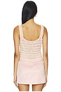 view 3 of 5 TOP SIN MANGAS LULU BEADED in Pink