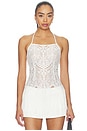 view 1 of 5 Siren Fringe Top in Cream