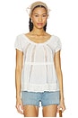 view 1 of 5 Breezy Cotton Top in White