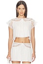 view 1 of 5 Zelie Sleep Top in White