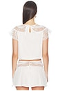 view 3 of 5 Zelie Sleep Top in White