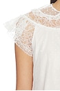 view 5 of 5 Zelie Sleep Top in White
