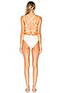 view 4 of 4 Capri Scrunchy One Piece in White