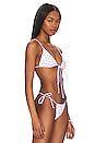 view 2 of 4 TOP BIKINI BAY in White & Purple