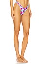 view 2 of 4 Floral Stems Bikini Bottom in Blue