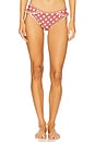 view 1 of 4 Denim Dot Bikini Bottom in Red