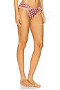 view 2 of 4 Denim Dot Bikini Bottom in Red