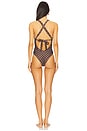 view 4 of 4 Chocolate Dot One Piece Swimsuit in Chocolate