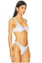view 2 of 4 Floral Stems Underwire Bikini Top in White