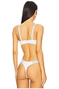 view 3 of 4 Floral Stems Underwire Bikini Top in White
