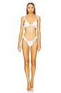 view 4 of 4 Daisy Eyelet Bikini Bottom in White