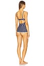 view 3 of 3 Denim Dot One Piece Swimsuit in Blue