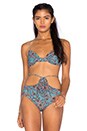 view 1 of 4 Belize Bikini Top in Dark Cyan