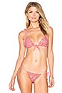 view 1 of 4 Corisca Lace String Top in Pink Lace