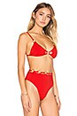 view 2 of 4 PARTE SUPERIOR DE BIKINI DE TRIÁNGULO CON ARO MALLORCA in Ferrari Red